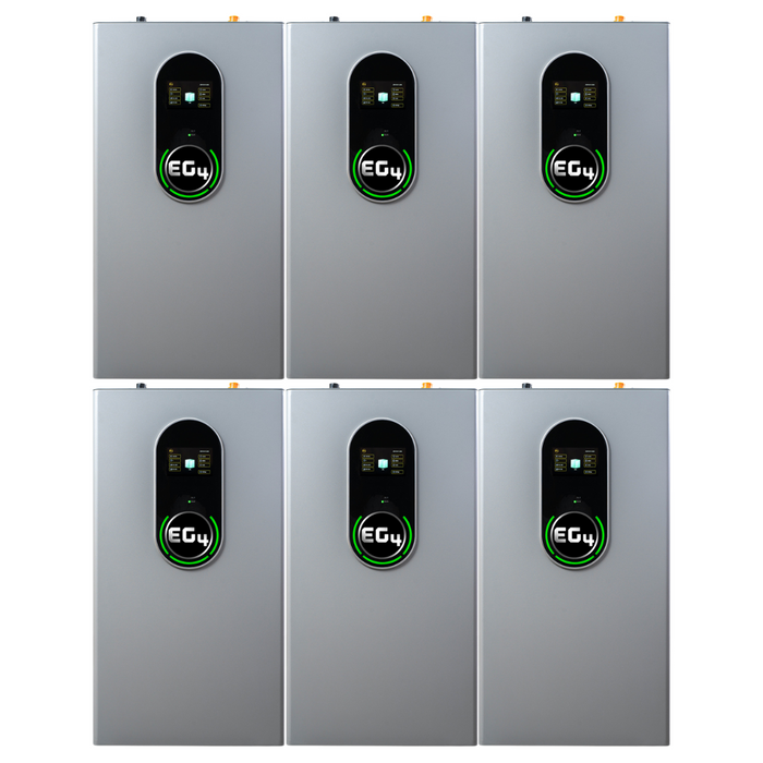 EG4 WallMount Indoor 48V 280Ah (14.3kWh) LiFePO4 Battery (2-6 Battery Bundles)
