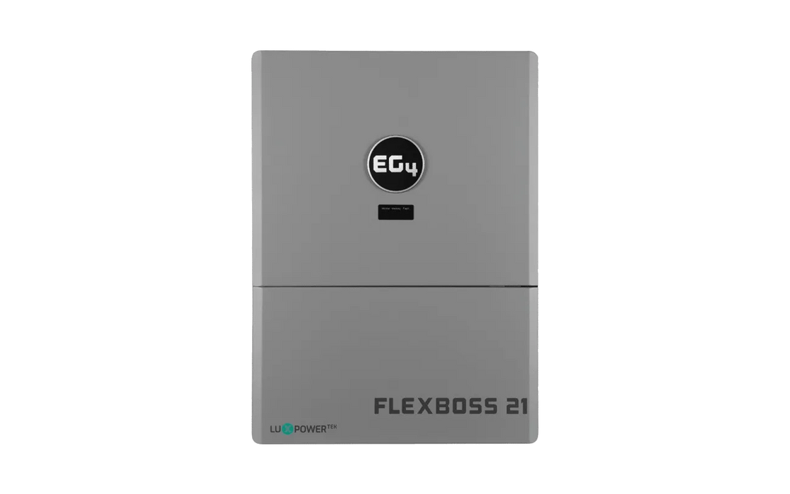 EG4 48V WallMount Indoor LiFePO4 Battery (14.3kWh-57.3kWh) + FlexBoss21 16kW (21kPV) Hybrid Inverter
