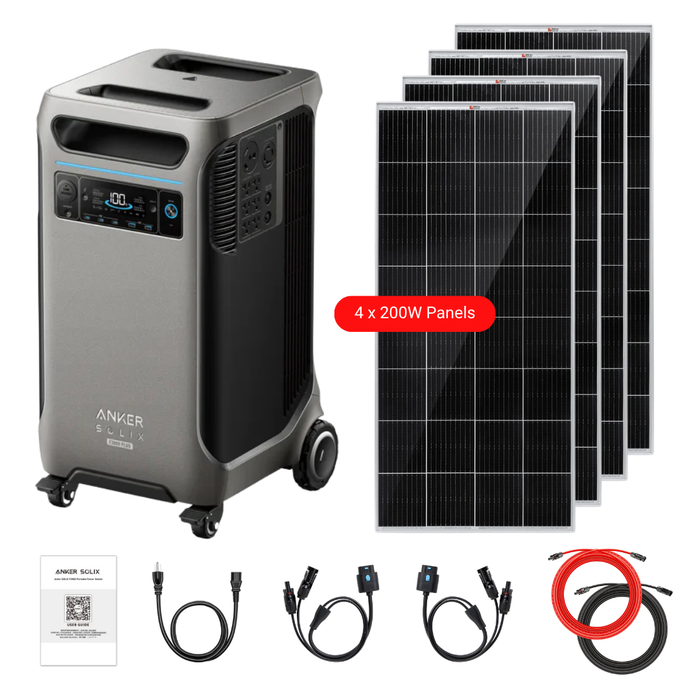 Anker SOLIX F3800 Plus Portable Power Station + Choose Custom Bundle Option