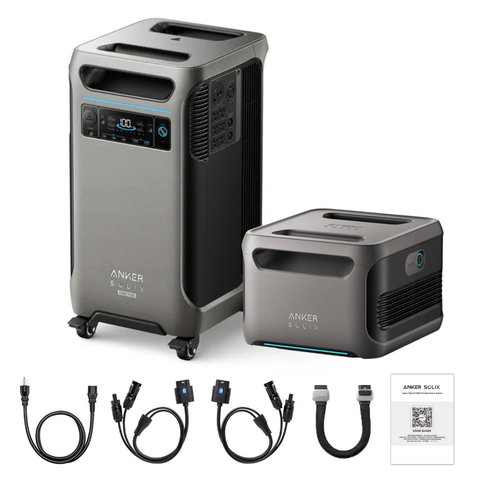 Anker SOLIX F3800 Plus Portable Power Station + Expansion Battery