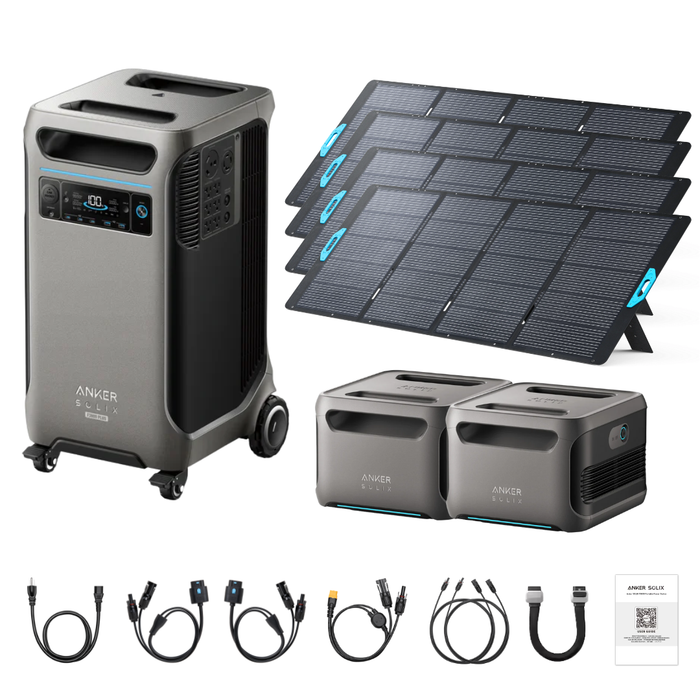 Anker SOLIX F3800 Plus Portable Power Station + 400W Portable Solar Panel