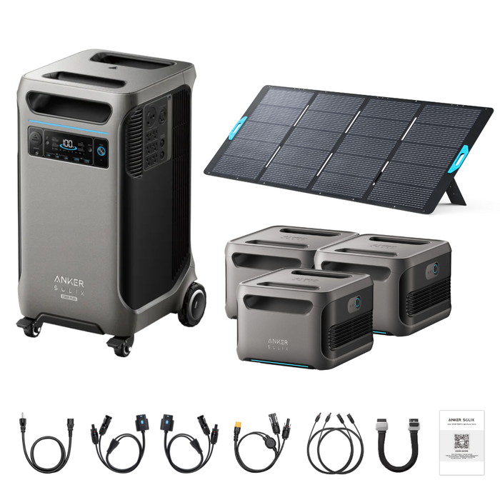 Anker SOLIX F3800 Plus Portable Power Station + 400W Portable Solar Panel