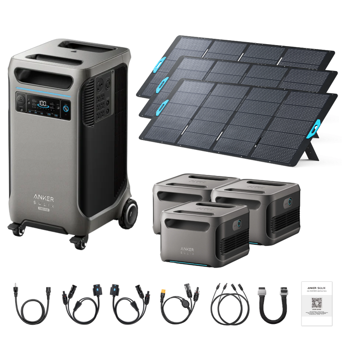Anker SOLIX F3800 Plus Portable Power Station + 400W Portable Solar Panel