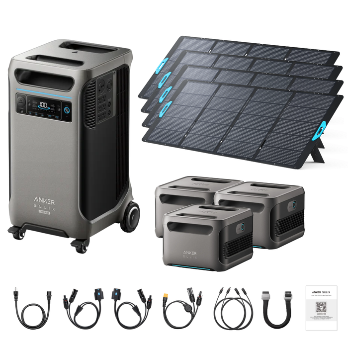 Anker SOLIX F3800 Plus Portable Power Station + 400W Portable Solar Panel