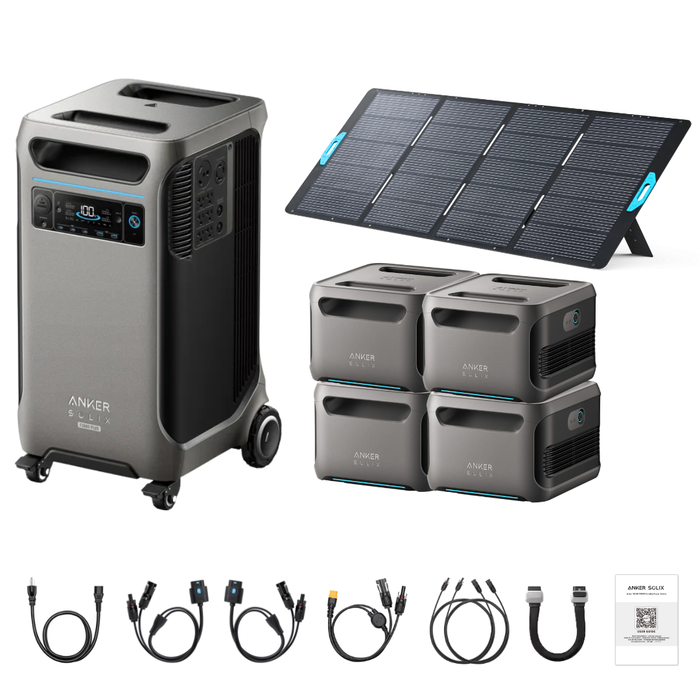 Anker SOLIX F3800 Plus Portable Power Station + 400W Portable Solar Panel