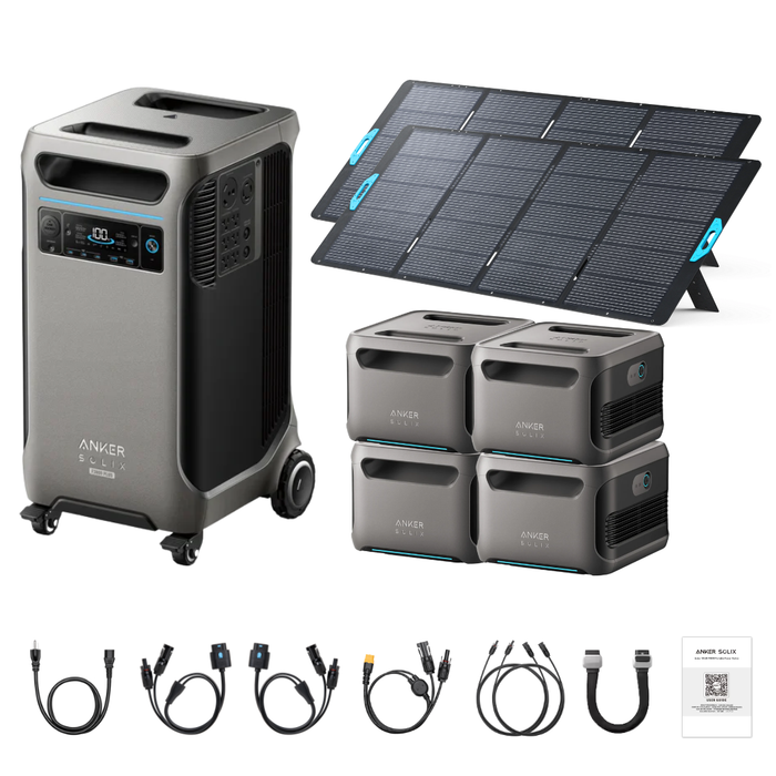 Anker SOLIX F3800 Plus Portable Power Station + 400W Portable Solar Panel