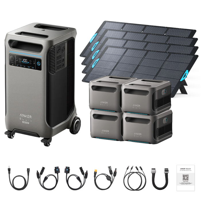 Anker SOLIX F3800 Plus Portable Power Station + 400W Portable Solar Panel