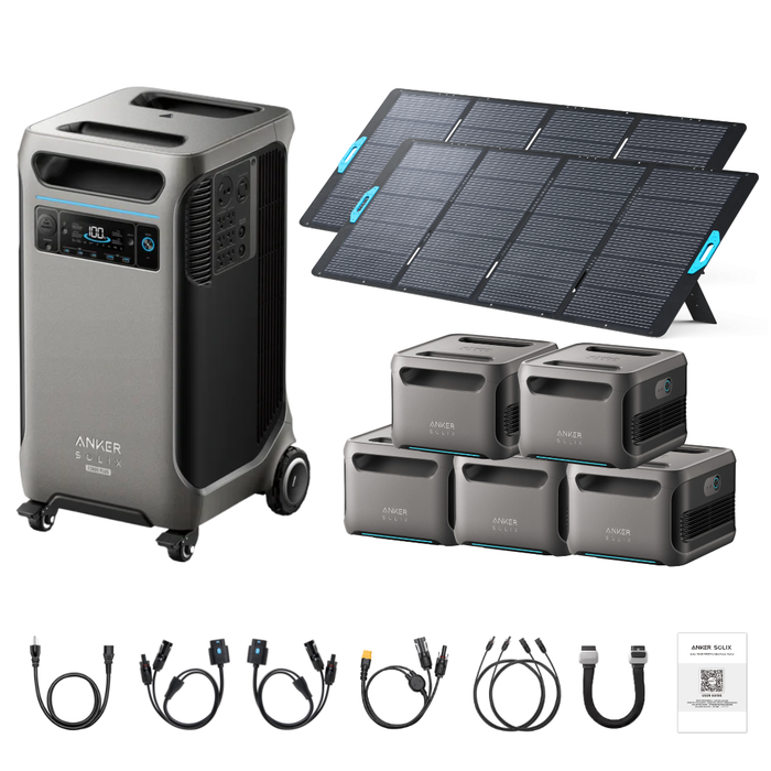 Anker SOLIX F3800 Plus Portable Power Station + 400W Portable Solar Panel