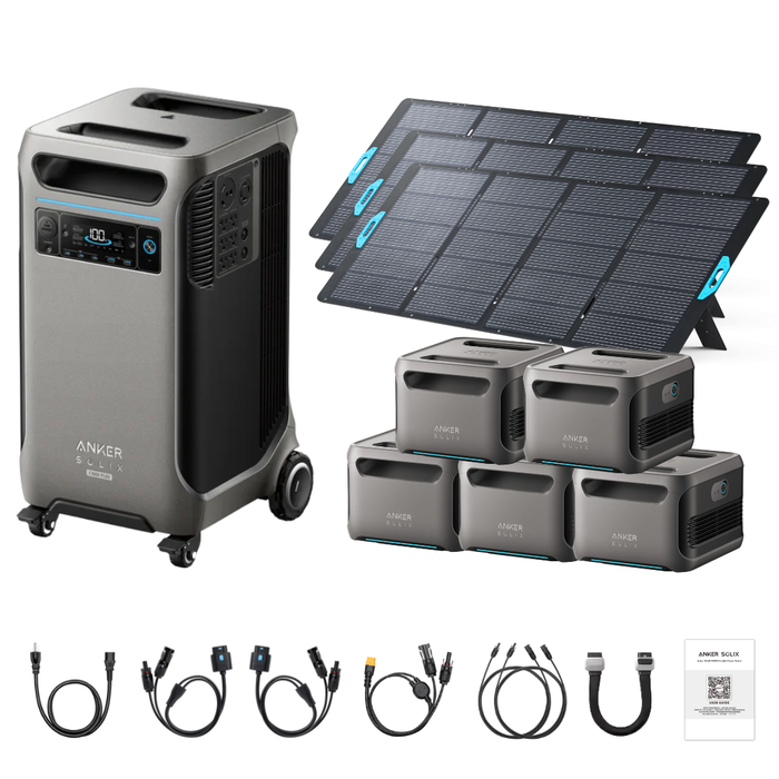 Anker SOLIX F3800 Plus Portable Power Station + 400W Portable Solar Panel