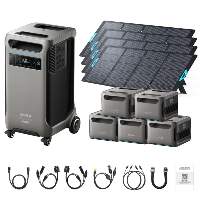 Anker SOLIX F3800 Plus Portable Power Station + 400W Portable Solar Panel