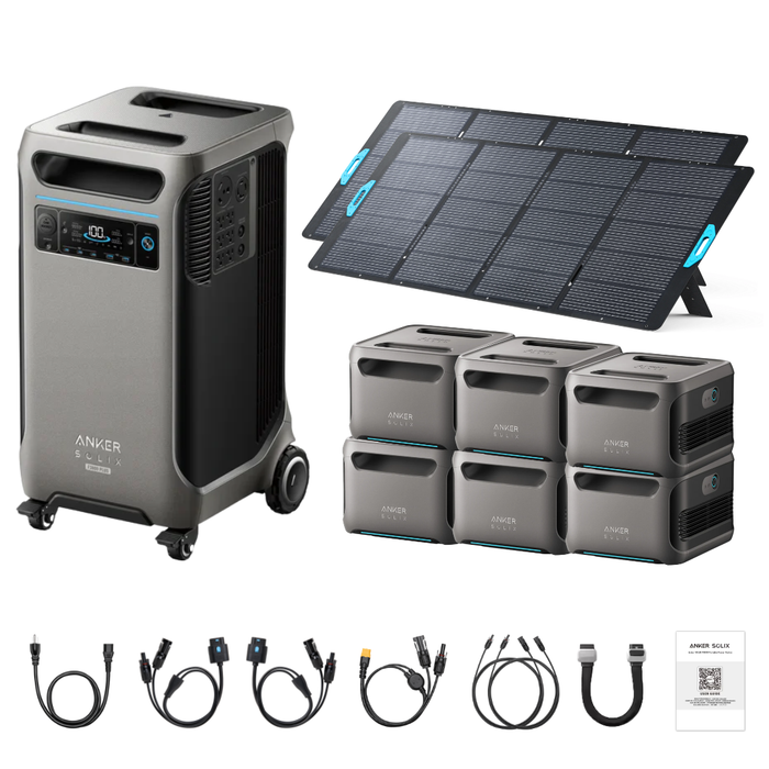 Anker SOLIX F3800 Plus Portable Power Station + 400W Portable Solar Panel