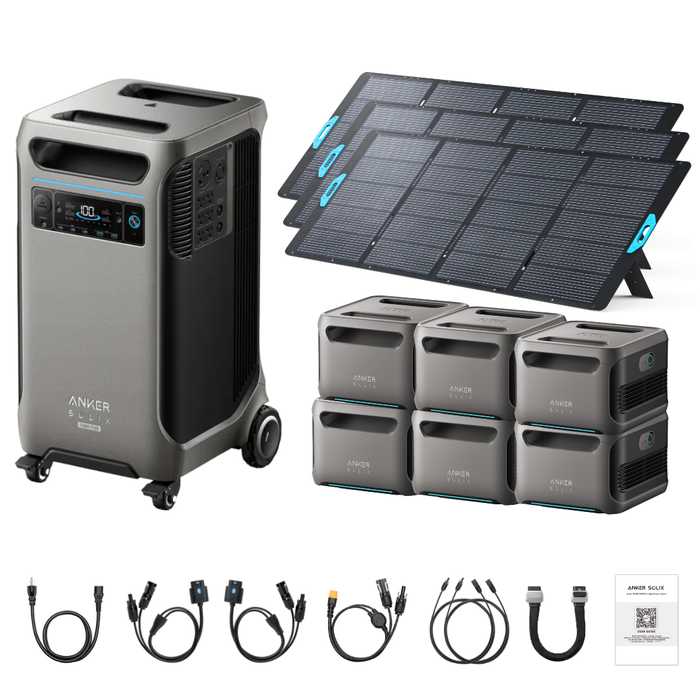 Anker SOLIX F3800 Plus Portable Power Station + 400W Portable Solar Panel