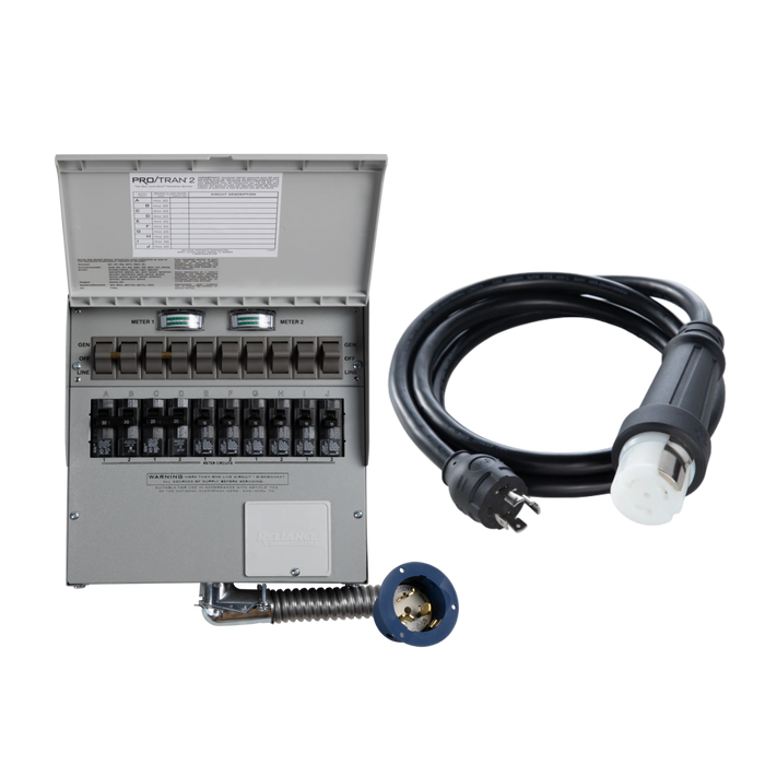 Anker 10-Circuit Manual Transfer Switch (120V/240V, 30 Amp, 10-Circuit Transfer Switch + Cable, For F3800 Plus & 2 × F3000)