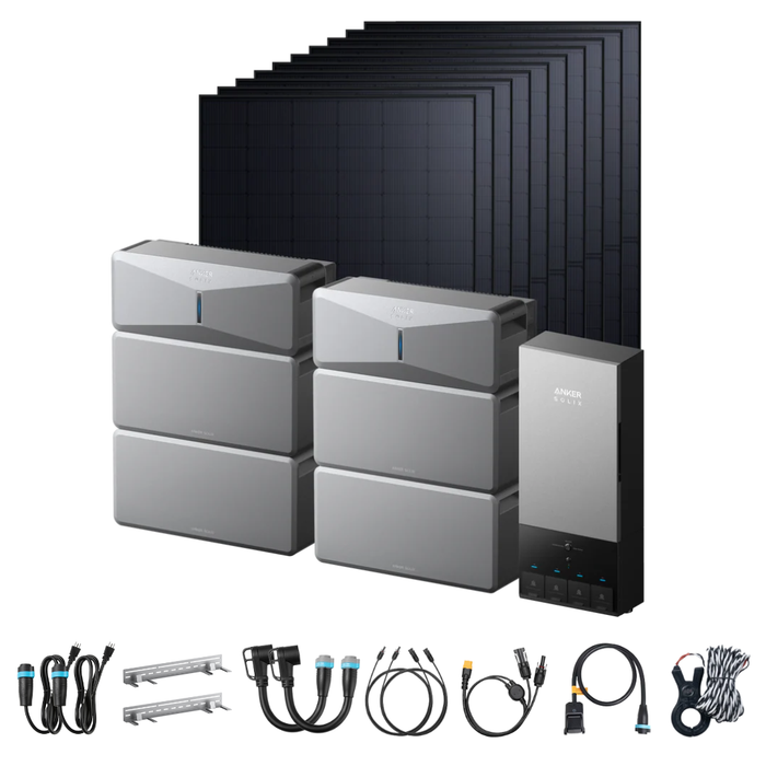 Anker SOLIX E10 Off-Grid Kits + 10 x 440W Rigid Solar Panels
