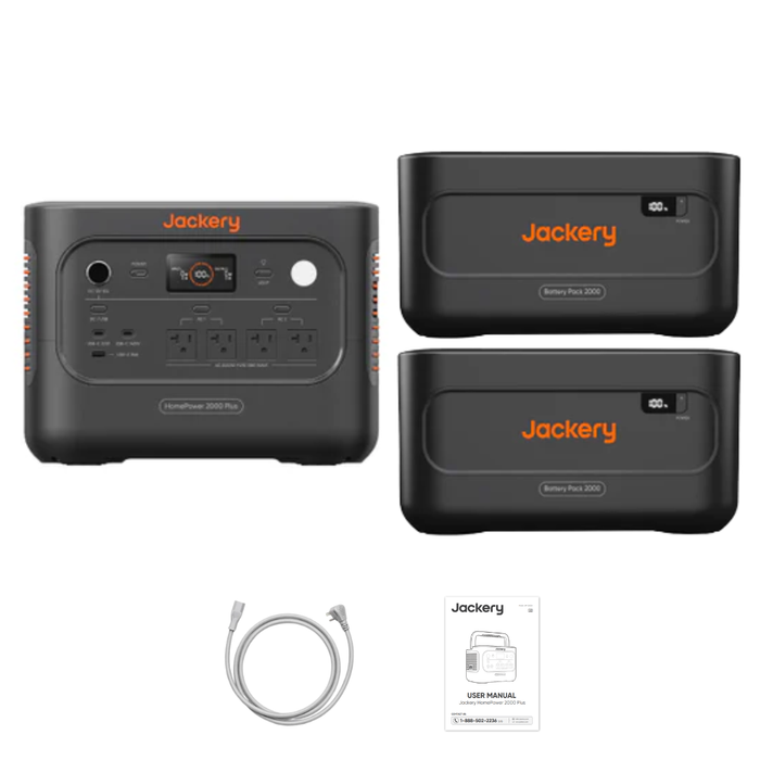 Jackery HomePower 2000 Plus v2 + Battery Pack 2000 Plus v2