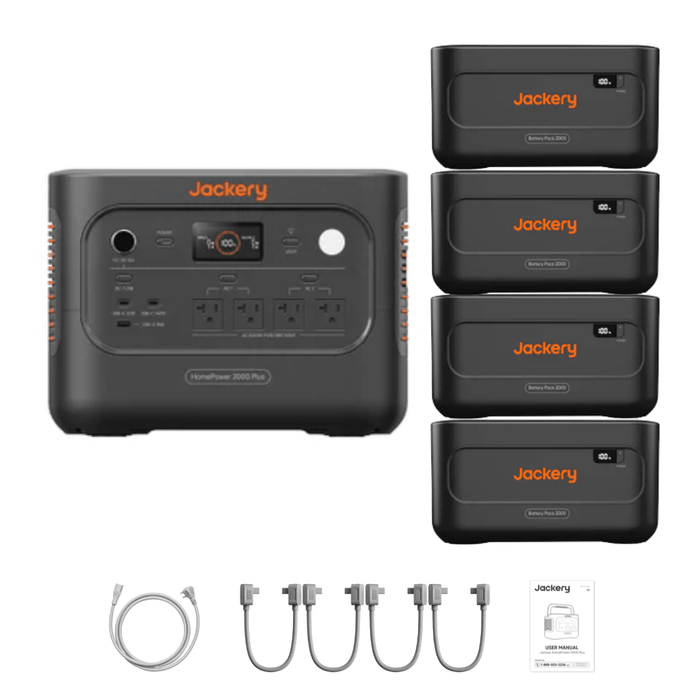 Jackery HomePower 2000 Plus v2 + Battery Pack 2000 Plus v2 - Off Grid Stores