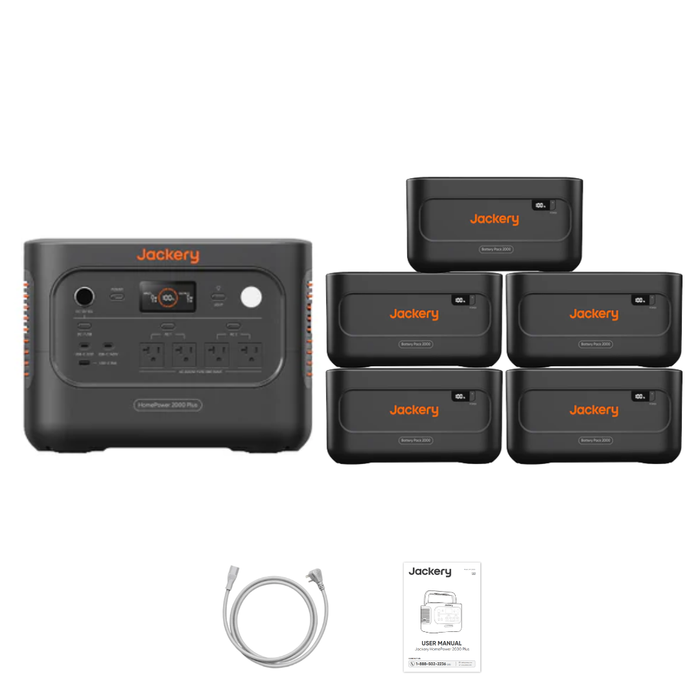 Jackery HomePower 2000 Plus v2 + Battery Pack 2000 Plus v2