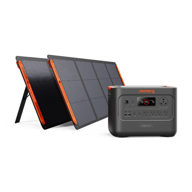 Jackery HomePower 3000 Solar Generator + 2 x SolarSaga 200W Portable Solar Panel