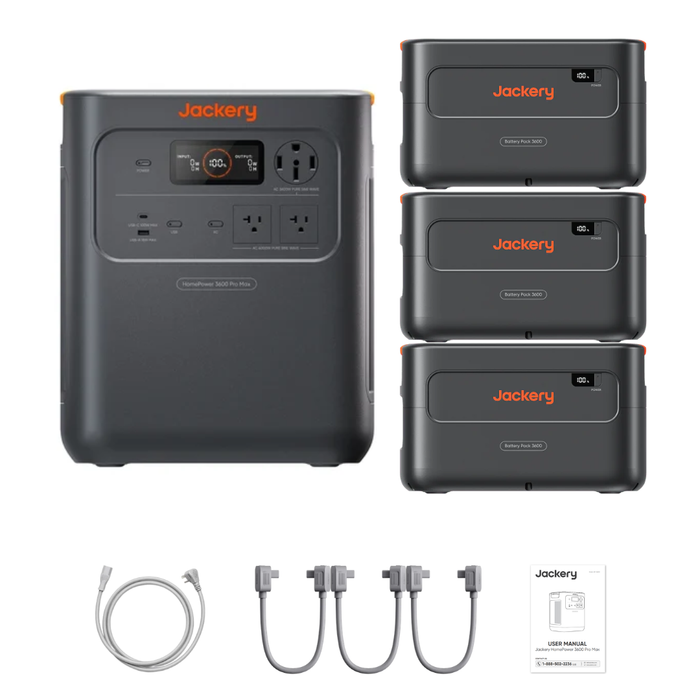 Jackery HomePower 3600 Pro Max + Extra Batteries