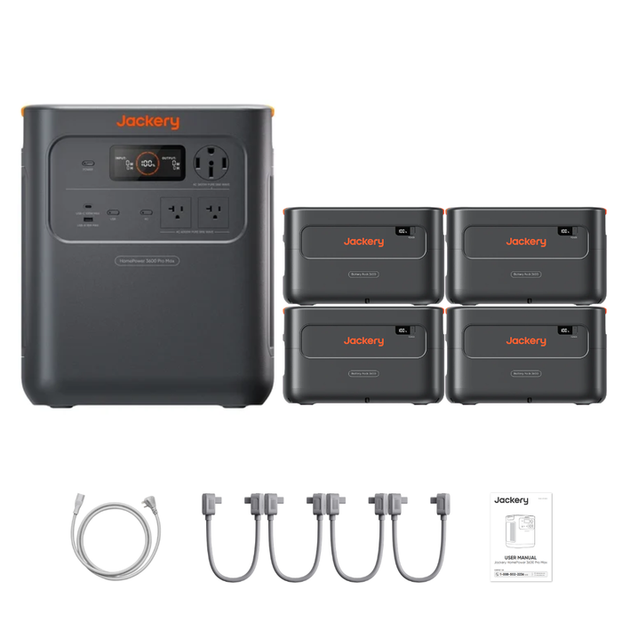 Jackery HomePower 3600 Pro Max + Extra Batteries
