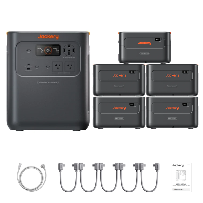 Jackery HomePower 3600 Pro Max + Extra Batteries