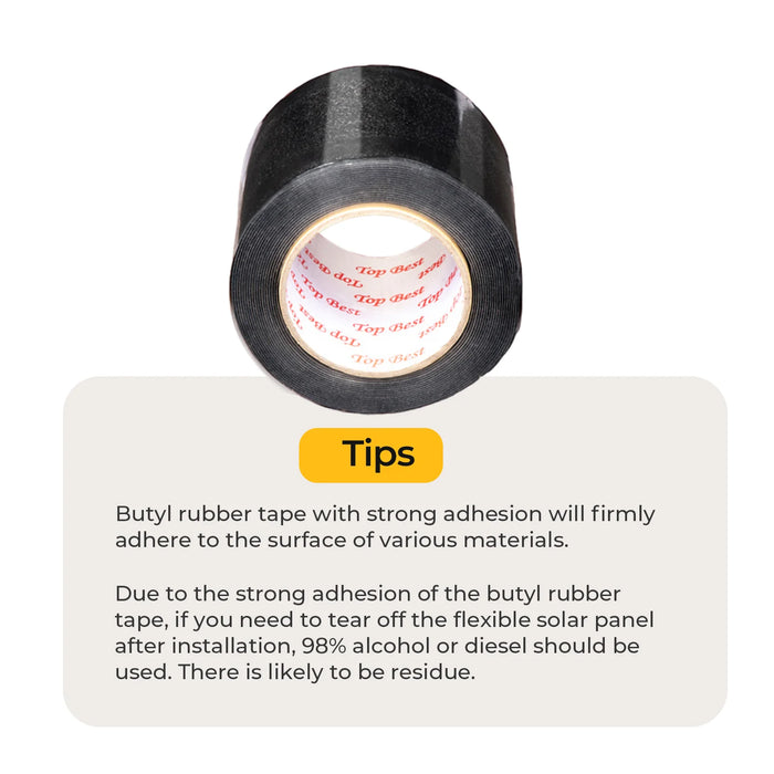 BougeRV Flexible Solar Panel Waterproof Butyl Rubber Tape 32.8 ft