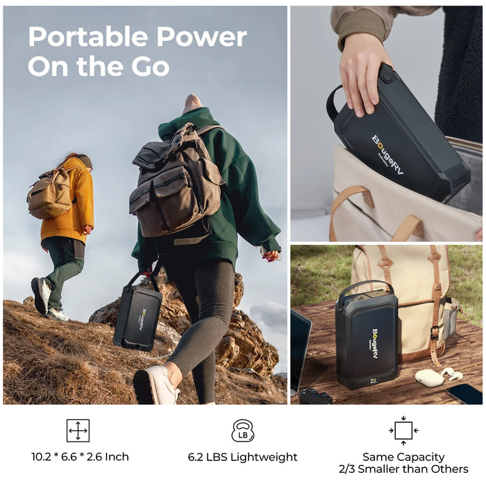 BougeRV JuiceGo 240Wh Portable Power Station With Carrying Bag