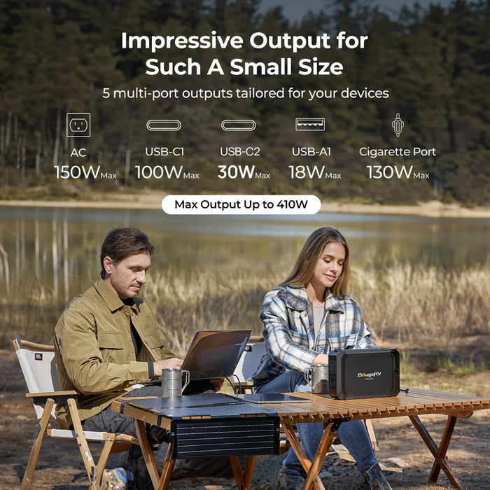 BougeRV JuiceGo 240Wh Portable Power Station With Carrying Bag