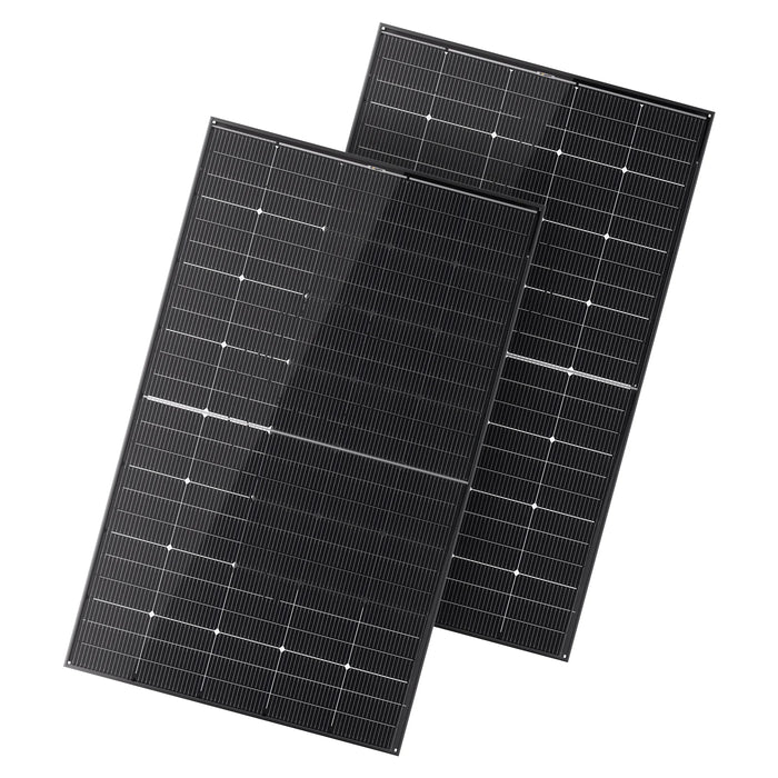 BougeRV 300 Watt N-Type Rigid Bifacial 16BB Mono Solar Panel