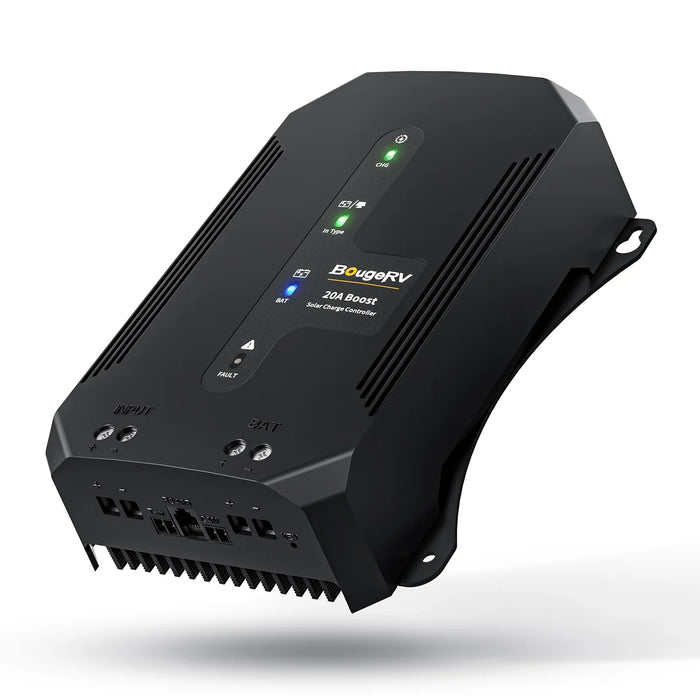 BougeRV 12V/24V/36V/48V 20A Buck-Boost MPPT Solar Charge Controller