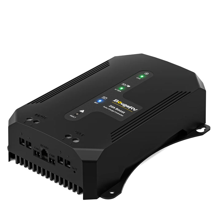 BougeRV 12V/24V/36V/48V 20A Buck-Boost MPPT Solar Charge Controller