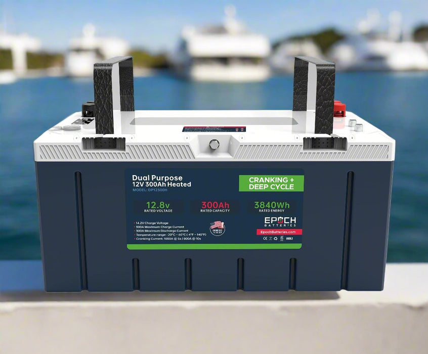 Epoch Batteries 12V 300Ah Cranking & Deep Cycle Lithium Battery (Dual Purpose) - Off Grid Stores