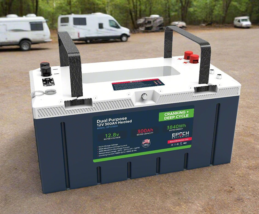Epoch Batteries 12V 300Ah Cranking & Deep Cycle Lithium Battery (Dual Purpose) - Off Grid Stores