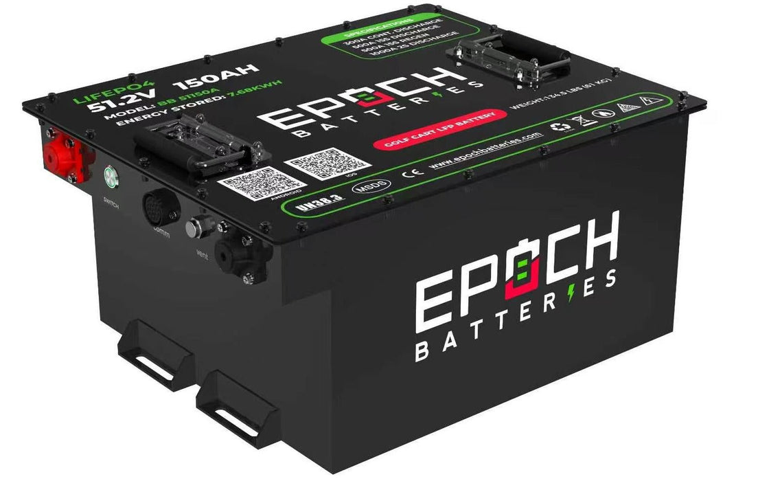 Epoch Batteries 48V 150Ah Golf Cart LiFePO4 Battery Complete Kit - Off Grid Stores