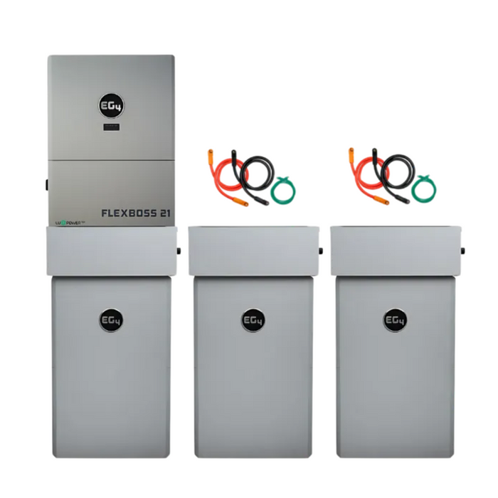 EG4 48V PowerPro LiFePO4 Battery (14.3kWh-85.8kWh) + FlexBOSS21 16kw 48V Split Phase AC Hybrid Inverter