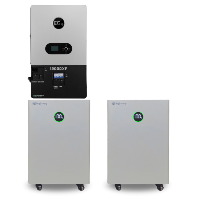 BigBattery NEXUS 51.2V 15kWh LiFePO4 Battery + EG4 12000XP 12,000W 48V Split Phase Off-Grid Inverter Kit