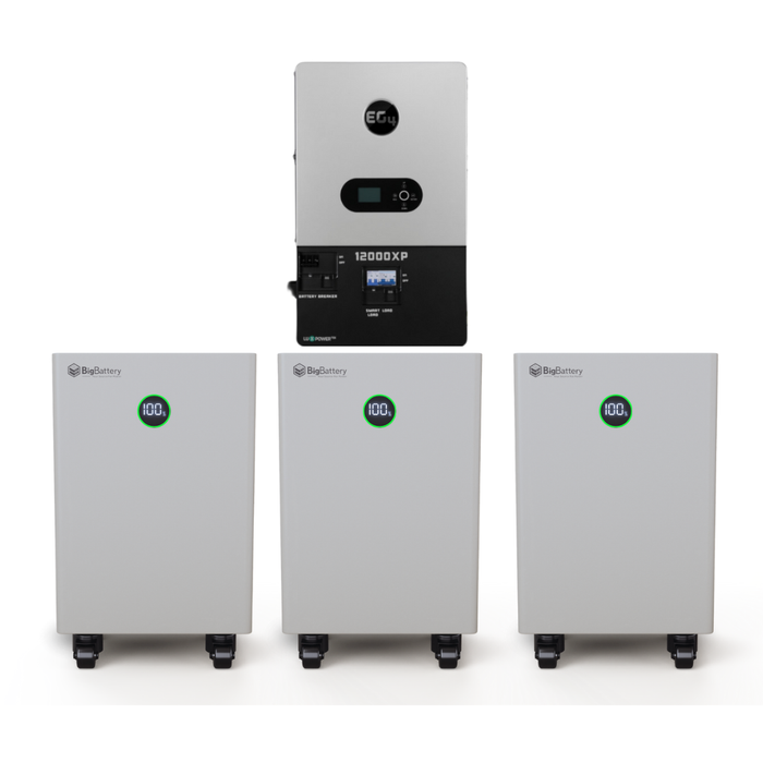 BigBattery NEXUS 51.2V 15kWh LiFePO4 Battery + EG4 12000XP 12,000W 48V Split Phase Off-Grid Inverter Kit