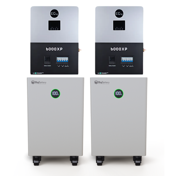 BigBattery NEXUS 51.2V 15kWh LiFePO4 Battery + EG4 6000XP 6000W 48V Split Phase Off-Grid Inverter Kit