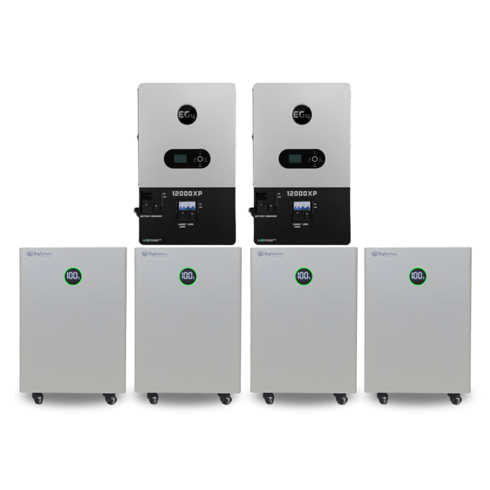 BigBattery NEXUS 51.2V 15kWh LiFePO4 Battery + EG4 12000XP 12,000W 48V Split Phase Off-Grid Inverter Kit