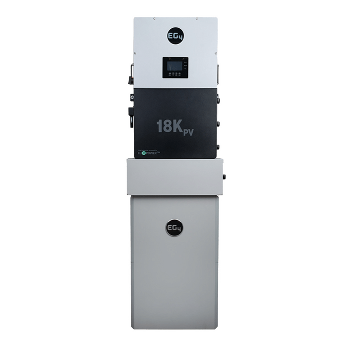 EG4 48V PowerPro LiFePO4 Battery (14.3kWh-85.8kWh) + 18kPV 12000W 48V Split Phase Hybrid Inverter