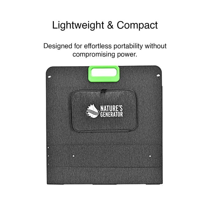 Natures Generator 200W Folding Solar Panel