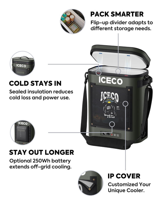 ICECO 12L GOPack12 Single Zone Portable Backpack Cooler - Off Grid Stores