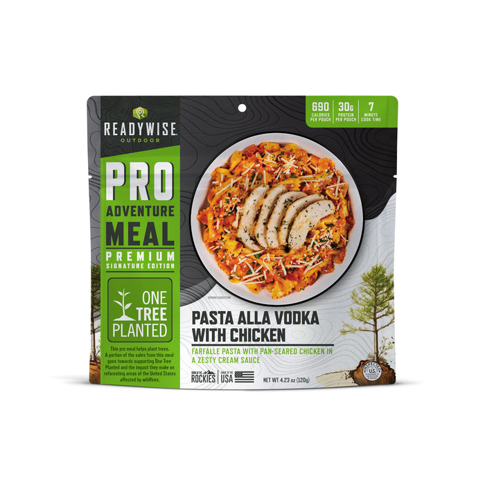 ReadyWise 6-Pack Pro Adventure Meal Farfalle alla Vodka with Chicken