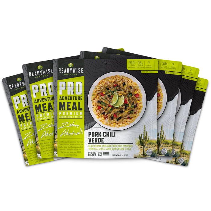 ReadyWise 6-Pack Pro Adventure Meal Pork Chile Verde