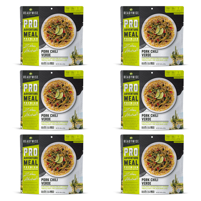 ReadyWise 6-Pack Pro Adventure Meal Pork Chile Verde