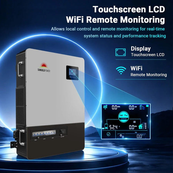 SunGoldPower 18KW Three-Phase 48V All-in-One Solar Charge Inverter - Off Grid Stores
