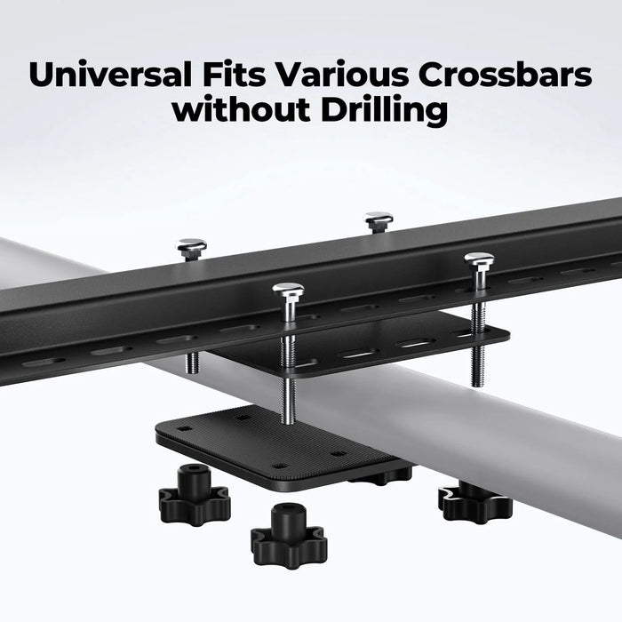 BougeRV Modular Roof Rack Platform With Slidable Solar Panel Bracket + 1 x 75W CIGS Solar Panel
