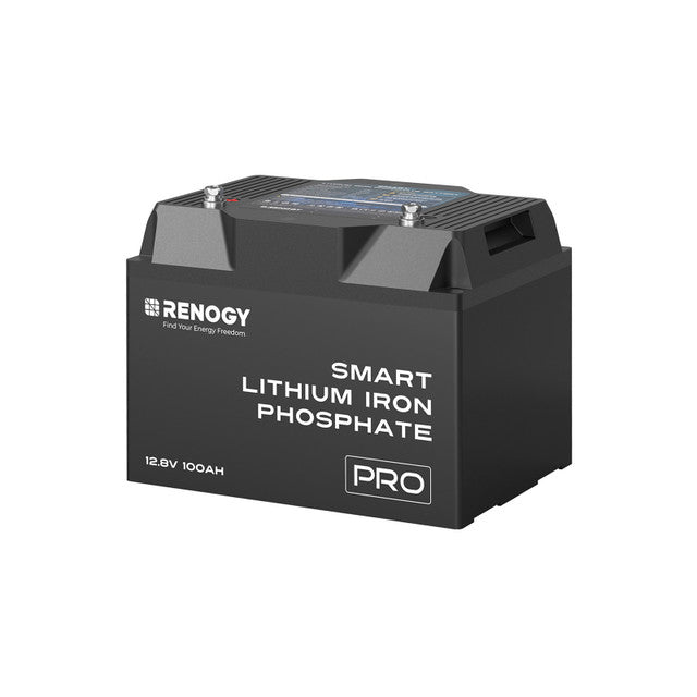 Renogy 12V 100Ah Pro Smart Lithium Iron Phosphate Battery With Bluetooth & Self-heating Function + Renogy ONE Core