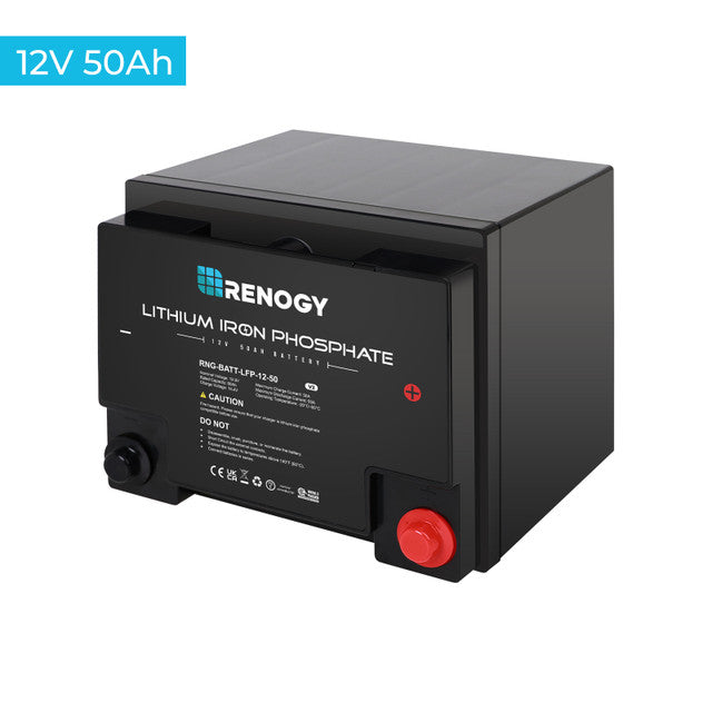 Renogy 12 Volt 50 Ah Lithium Iron Phosphate Battery