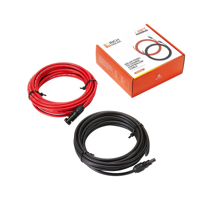 Rich Solar 10 Gauge 30 Feet Cable Connect Solar Panel to Charge Controller